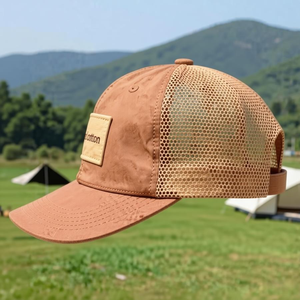 Gorra Trucker Ajustada INJVA Personalizada con Bordado 3D y Aplique de Animal, Gorra de Conductor para Exteriores en Tela de Malla/Velour - Product Image 2