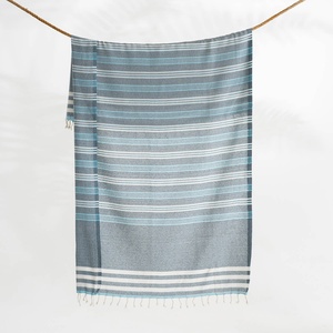 Pareo Turkish Beach <b>Towel</b> <b>Teal</b> Stripe, 33x66 in - Product Image 1