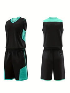 Conjunto de Camiseta y Pantalones Cortos de Baloncesto Unisex Personalizados al por Mayor 2026, Uniforme Deportivo de Equipo, Impresión Personalizada, Transpirable, de Secado Rápido, 180g - Product Image 5