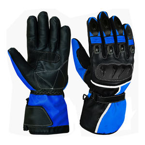 Guantes de carreras de cuero negro 2025 transpirables e impermeables con logotipo personalizado para motocicletas al aire libre y Deportes de motocicleta - Product Image 5