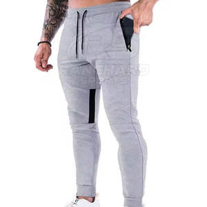 Pantalons d'entraînement doux, marque privée, pantalons de survêtement en polyester et coton pour hommes, pantalons de sport confortables - Product Image 4