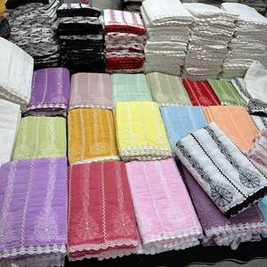 Soie douce de haute qualité Kota Doriya Dyeable Dupatta Lucknowi Chikan traditionnel Kurashiya travail fête porter indien pakistanais - Product Image 3