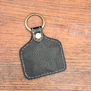Porte-clés en cuir repoussé à la main Porte-clés en cuir de fourrure de vachette Porte-clés de créateur Porte-clés Offre Spéciale élégant - Product Image 2