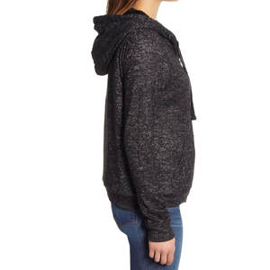 Logo minimaliste, finition lisse / Idéal pour les tenues saisonnières, sweat à capuche zippé pour femme, pour un usage décontracté, tissu doux au toucher, tendance - Product Image 3