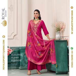 Vêtements ethniques indiens et pakistanais prêts à porter, vêtements de créateur, salwar kameez droit, costume churidar pour femmes - Product Image 6