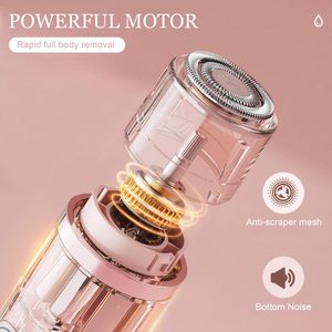 Depiladora y Afeitadora Eléctrica 2 en 1 para Mujer, Recortadora de Bikini Húmeda/Seca para Piernas y Rostro, Resistente al Agua IPX7 para Uso Corporal en Zonas Íntimas - Product Image 3