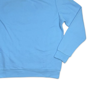 เสื้อสเวตเชิ้ตทรงโอเวอร์ไซส์ แขนยาว คอกลม สีฟ้าอ่อน ลายพิมพ์ 3 มิติ ด้านหน้า สไตล์สปอร์ต คุณภาพพรีเมียม แรงบันดาลใจจากมหาวิทยาลัย ลวดลายฟอกสี - Product Image 6