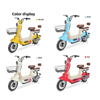 Sepeda Listrik CKD Hot Sale 350W, Sepeda Elektrik dengan Pedal, Moped E-Bike, Sepeda Motor Listrik 2 Roda 14 Inci