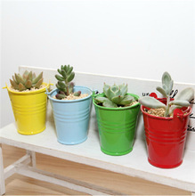 Attractive design galvanized planter flower <b>pot</b> multi color flower <b>pot</b> for decoration and plantation Galvanized sheet planters - Product Image 6