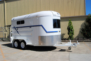 Deluxe 3-Horse <b>Float</b> with Storage Cupboard Extended Horse Transportation Trailers for Sale - Product Image 5