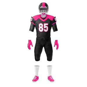 OEM Customized American Football Jersey Uniform Set Short Sleeves Breathable Fabric Custom Team <b>Name</b> Brand 100% Polyester Custom - Product Image 4