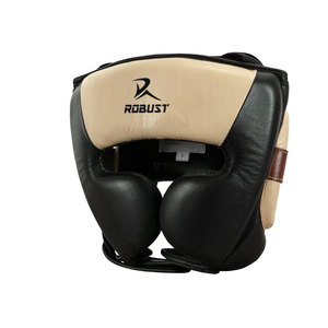 Protector de Cabeza para Boxeo MMA, Diseño Personalizado en Cuero, Ajustable, Transpirable, Equipo de Entrenamiento - Product Image 1