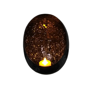 Bougeoir votif en fer décoratif de mariage en feuille d'or pour la décoration de la maison et des festivals fait à la main en vrac - Product Image 3