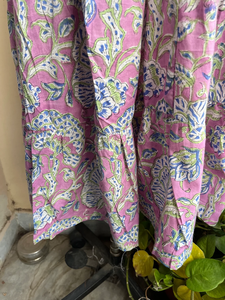 ชุดเดรสแม็กซี่แขนยาวสำหรับผู้หญิงชุดเดรสแม็กซี่พิมพ์ลายบล็อกสีผสมสำหรับฤดูร้อน - Product Image 6