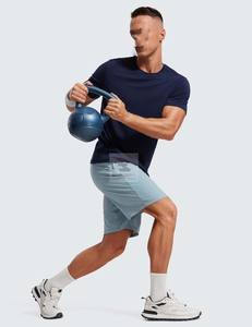 Pantalon de gymnastique en polyester respirant à double épaisseur Short de gymnastique personnalisé Short de gymnastique de haute qualité - Product Image 5