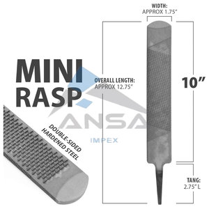 Mini escofina para pezuña de ganado para cabras, ovejas, ponis, mini caballos, potros, herrador compacto de 10 pulgadas, herramienta de corte de pezuña de acero - Product Image 4