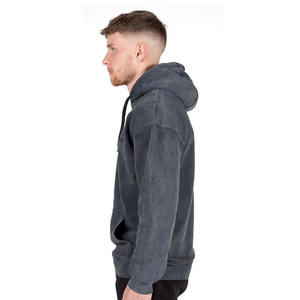 Sweat-shirts d'hiver pour hommes en coton molletonné 100% délavé à l'acide, légers, extensibles et coupe-vent, vente en gros, fabricant OEM - Product Image 3