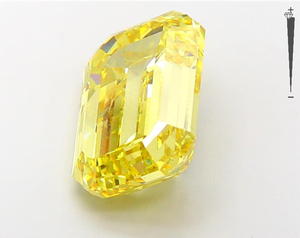 1,51 CT a diamantes cultivados en laboratorio amarillo corte esmeralda HPHT CVD diamantes amarillos sueltos corte esmeralda a la venta - Product Image 4
