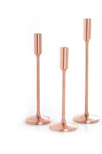 Bougeoir de luxe en or et base ronde noire avec support d'éclairage d'événement de conception de luxe décoratif pour la fête de mariage et la maison - Product Image 5