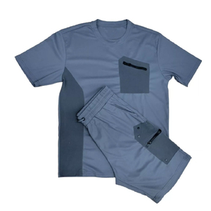 Winter Men <b>Half</b> <b>Sleeves</b> <b>Shirts</b> And Shorts Summer Casual Set Fashion Shorts Sets For Men Free Design Custom Made Logo Short Sets - Product Image 3