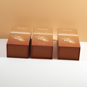 Hộp đựng nước hoa cao cấp bằng bìa cứng màu vàng, thiết kế tùy chỉnh, lớp phủ mờ, có lớp lót EVA, đóng từ tính. - Product Image 4