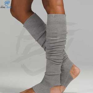 <b>Women's</b> Stripe Leg Warmer Wool Knitting Lightweight Anti-Bacterial Breathable <b>Foot</b> Warming Cover Latin Ballet Dancing <b>Leggings</b> - Product Image 3