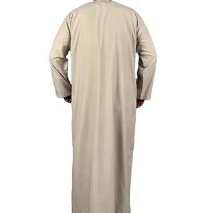 Thobe islamique marocain hommes quotidien couleur unie arabe design uni Thobes pour la prière Dubai Thobe pour hommes pour Thobe islamique émirati Premium - Product Image 4