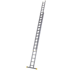Modern Design Double Extension Aluminum Ladder with Anti-Slip High Reach for Industrial Use Heavy Duty - Product Image 4