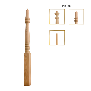 Accesorios para escaleras de alta calidad, poste de madera de arce Newel, tradicional, simple y elegante, para cualquier escalera interior y exterior - Product Image 2