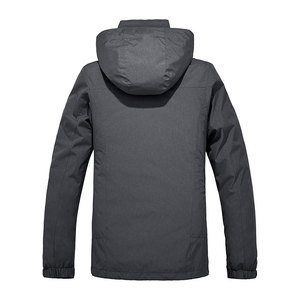 Veste d'hiver de haute qualité, logo OEM, camping, randonnée, denim personnalisé, vintage, col montant, motif uni, imperméable, respirante, pour hommes - Product Image 2