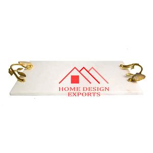 Plateau en marbre avec bol de service en métal à 6 sections pour centres de table Best-seller - Product Image 5