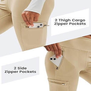Pantalon de yoga de gymnastique sans couture taille haute pour femmes entraînement sportif à séchage rapide pour Leggings dynamiques avec fermeture à la taille élastique - Product Image 5