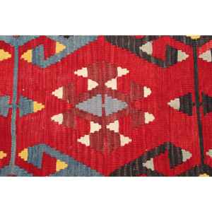 Alfombra Turca de 6.3x10.2 pies, Alfombra Grande Vintage, Alfombra de Lana con Diseño Floral Rojo - Product Image 4