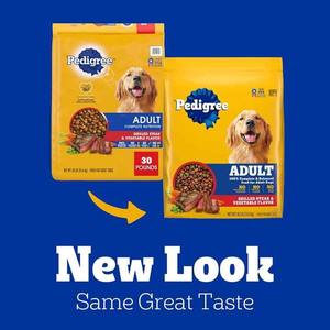 Pedigreee Complete Nutrition Alimento seco para perros adultos, pollo asado y sabor vegetal, 30 Lb. Bolsa - Product Image 4