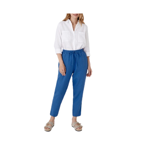 <span class=keywords><strong>Pantaloni</strong></span> da Lavoro <span class=keywords><strong>in</strong></span> <span class=keywords><strong>Lino</strong></span> per <span class=keywords><strong>Donna</strong></span>, Gamba Dritta, <span class=keywords><strong>Vita</strong></span> Elastica, Comodi per Ufficio, Viaggi, Casual, per Climi Caldi - Product Image 1