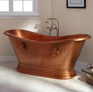 Bañera de Cobre Esculpida Moderna para Hogar, Hotel o Villa a Precio de Mayoreo, Sofisticación Esculpida, El Artesano - Product Image 2