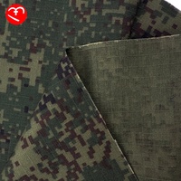 Stock Russe Petit Vert Hommes Camouflage Imprimé Tissu Nylon Coton Plaid Imperméable Ripstop Tissu pour Tactique Extérieur Chapeau