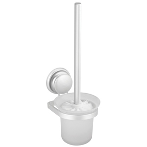 Escobilla de baño de aluminio con ventosa mega potente - Product Image 1