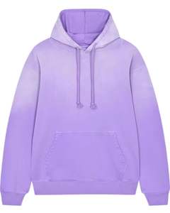 Sudadera con Capucha Morada Lavanda para Mujer, Sudadera Holgada de Felpa, Ropa Urbana Lisa, Fabricante Personalizado, Venta al por Mayor - Product Image 1