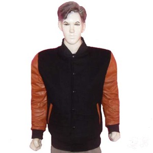 Chaqueta universitaria cálida con parche bordado para hombre de alta calidad personalizada OEM, chaqueta universitaria Bomber Letterman Varsity para ovejas de invierno de talla grande - Product Image 6