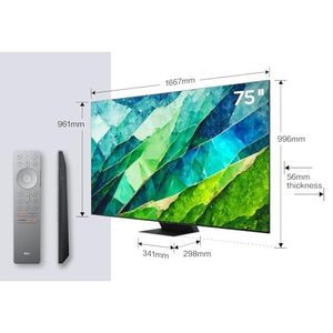 Téléviseur intelligent Mini LED 75 pouces avec rétroéclairage HDR QLED et fréquence de rafraîchissement de 120 Hz, système audio intégré - Product Image 5