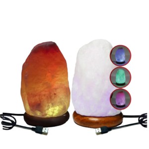 Sian Enterprises Meilleure lampe en sel naturel de l'Himalaya rose foncé certifiée casher style Feng Shui sculptée dans une forme authentique - Product Image 4