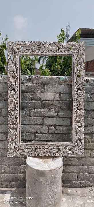 Export Selling Handmade HomScape Moroccan Wooden Frame Decorative Wall Mirror Set of 3 Available at Affordable Price from India