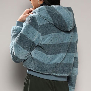 Sweat à capuche pour homme en coton mélangé, chaud et épais pour l'hiver, avec logo, veste en sherpa pour homme, sweat à capuche en sherpa pour garçons - Product Image 3