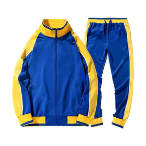 Conjunto Deportivo de Poliéster con Cierre de Cremallera, Transpirable, Ligero, para Atletismo, Gimnasio, Uso Casual - Product Image 3