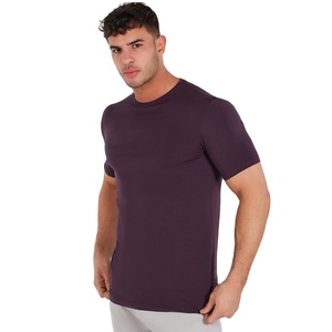T-shirts à col rond pour hommes, t-shirts décontractés en coton à col rond pour tous les jours, t-shirts 100% coton, impression de logo personnalisée - Product Image 5