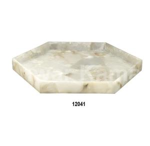 Bandeja redonda de Metal y madera para servir - Product Image 2