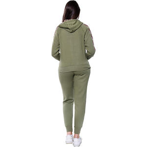 Ensemble de survêtement décontracté de haute qualité en gros pour femmes, ensemble de survêtement deux pièces, tenue personnalisée avec logo, vêtements de sport de fitness, ensemble de jogging surdimensionné - Product Image 3