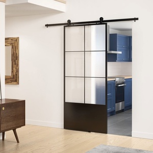 Customized Heavy Duty <b>Barn</b> Style <b>Sliding</b> Mirror <b>Door</b> High Quality Modern Design for Bedroom Kitchen Bathroom for Houses - Product Image 3