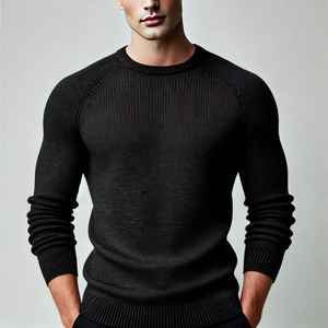 Suéter de Cuello Redondo de Lana 100% para Hombre, con Bordado Jacquard, Personalizable con su Diseño, MOQ Bajo, Ropa de Invierno - Product Image 6